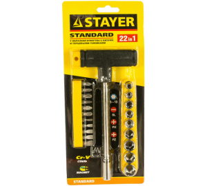 Отвертка  с набором бит "Stayer" 18шт   2540-H20