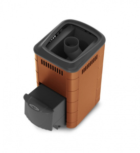 Дровяная печь-каменка "Тунгуска 2017 Carbon" терракота 975936