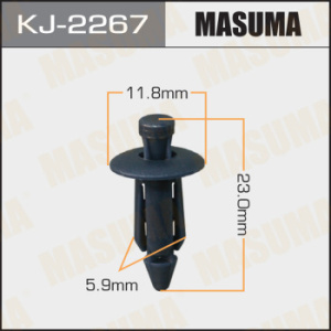 Клипса крепежная "Masuma" 2267-KJ (5.9mm) к-т 5 шт.