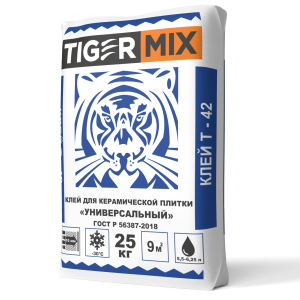 Клей для плитки и КГр ТайгерМикс Т-42 С1Т 25кг 976773