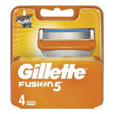 GILLETTE FUSION Сменные кассеты для бритья 4шт(4460)  Х38944
