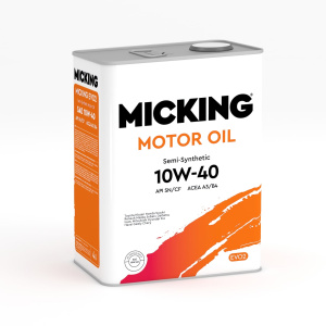 Моторное масло MICKING MOTOR EVO2 (бенз/синт) A3/B4 10W-40 4L 56565 