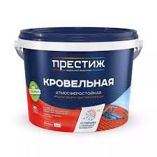Краска ПРЕСТИЖ акриловая кровельная СИНИЙ 2,4кг 09214