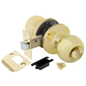 Ручка защелка DK672 PB-BK (6072 PB-B) (фик.) золото (25221) (PUNTO) 017009