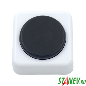 Кнопка для звонка квадратная белая А1  40582