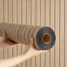 Панели ПВХ РЕЙКИ самоклеящиеся  в рулоне 0,6м х 3,0м ОБ45637