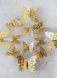 Декоративная бабочка золото/серебро В5 Х920158