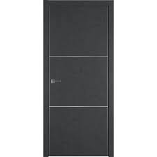 Дверное полотно Под заказ Urban1 800х2000 Jet loft 2-хSE Siver mould 66229