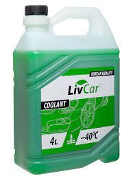 Антифриз LIVCAR COOLANT -40C зеленый 4л LCA-40-004G