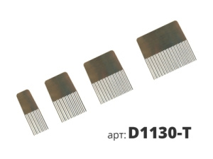 Скребок-гребенка металлический (набор из 4шт) D1130-Т 9754302
