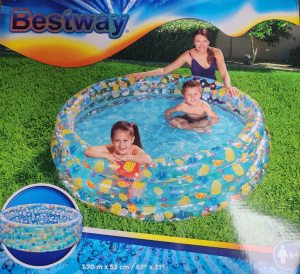 Детский надувной бассейн Bestway 170*53см РАСПРОДАЖА 829987