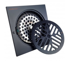 Трап сантехнический MAGdrain FC 36 Q50-K (100*100,магнитный клапан, Латунь, графит) 12634