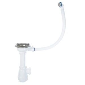 Сифон для кухни  3 1/2" х 40 с перелив. Aquant 712159