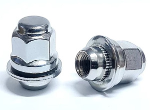 Гайка 14*1.5 ключ 22мм h=46мм пессшайба 11060