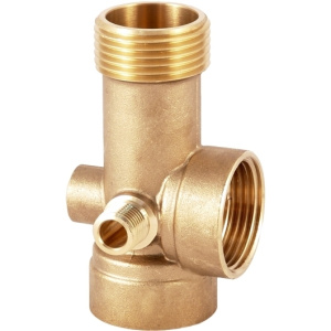 Тройник под манометр для насосной станции 5 ходов (3хода-1",2хода-1/4)17318