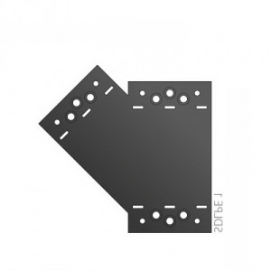 Крепление плоское У-образное левое 155*176*85*2,5 мм/SDLPЕ1 (89581) черный 821879