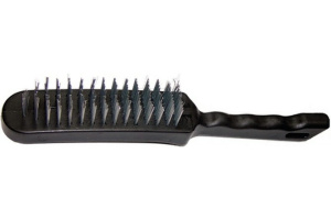 Щетка 3-рядная стальная , пластиковая ручка  Sparta 748655