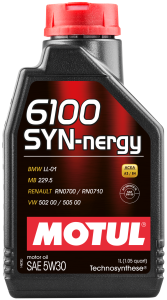Моторное масло Motul 6100 SYN-NERGE 5W30 1л (бензин, синтетика) 107970
