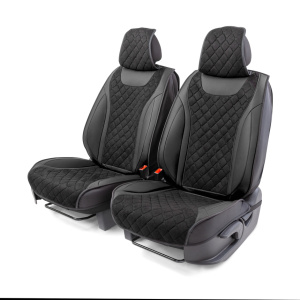 Накидки на сиденье 3D "Car Performance" черный/черный (к-т 2 шт) CUS-3044 BK/BK