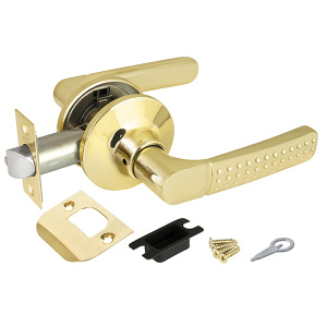 Ручка защелка DK626 PB-PS (6026 PB-P) (без фик.) золото (36853) (PUNTO) 016958