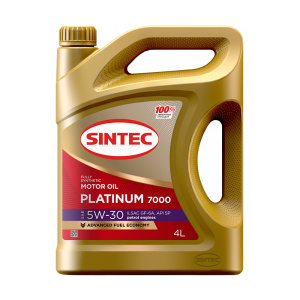 Масло моторное Sintec PLATINUM 5W30 SN/SP/GF-5/GF-6 (синт) 4л 600153