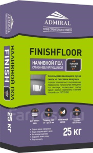 Наливной пол FinishFloor ADMIRAL 25 кг Тонкий слой 982101