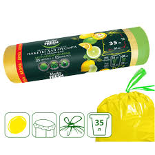 Пакеты для мусора Master FRESH Aroma 35л 15шт с завязками 985225