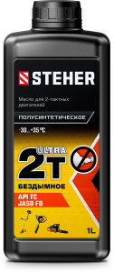 Масло 2-х тактное полусинтетическое 1 л STEHER2Т-Ultra 76004-1 13902