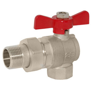 Кран шаровый американка угловой 1"FМ 56829