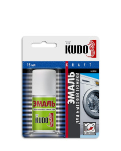 Краска KUDO для бытовой техники кисточка белая 15мл 1043404