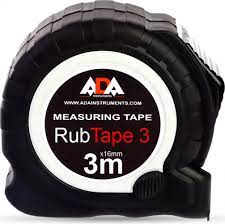Рулетка ударопрочная ADA Rub Tape 3м сталь, с двумя СТОПами  А00155  18097