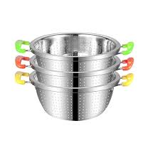 Дуршлаг d 20, с ручками, нерж. сталь, пластик 029460