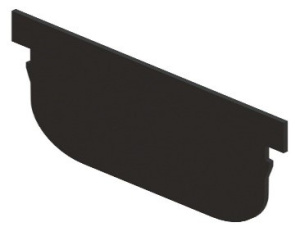 Заглушка торцевая для лотков с пазами (125х70х1000 мм) 37810