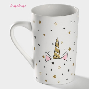 Кружка "Единорог в звездах" 380 мл, 11,5х8х12,2 см 4937793 Х1026742