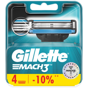 Сменные кассеты для бритья GILLETTE MACH3 (3531) 4шт Х38951