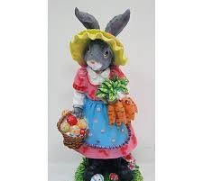 Садовая фигура "Зайчик дачница с корзинкой" Х864074