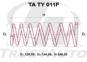 TA TY 011F Пружины подвески усиленные