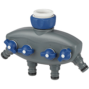 GREEN APPLE Распределитель четырехканальный (12-065),пластик 177748