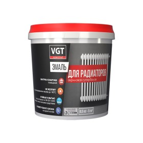 Эмаль ВД-АК 1179 для радиаторов "Профи" супербелая глянцевая, 2,5 кг ВГТ 02432