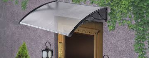 Козырек из поликарбоната серебро (КС-ПС)1200мм 159065