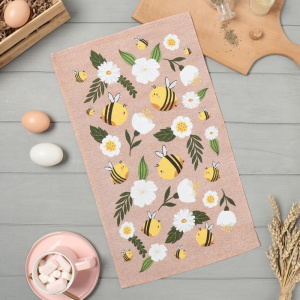 кух Доляна "Bee" 28х46 см, рогожка, 100% хл, 160г/м2 10202615 021822