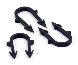 Якорная скоба черная в обоймах 11200