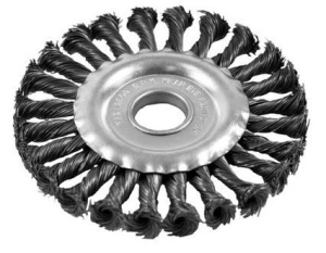 Корщетка - крацовка дисковая 175 мм. Стальная витая проволка 021028004
