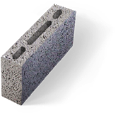 Блок перегородочный андезитобазальтовый М-35 (90*188*390 мм.) 144 шт./1 поддон П08858