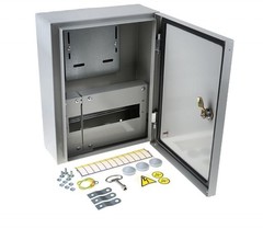 Щит метал. ЩУ 1ф/1-0-12 IP66 (ЩУРН-1/12 IP66) (395х310х165мм) 28945