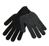 Перчатки с пупырышками черные/серые 20см КР74427 - купить во Владивостоке, фото товара