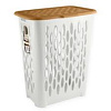 Корзина для белья, 37 л, пластик, KEEPLEX Wood - купить во Владивостоке, фото товара