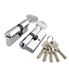 Цилиндровый механизм Z3002Knob80(35+10+35) с вертушкой CP хром (48029) (PUNTO) 017177 - купить во Владивостоке, фото товара