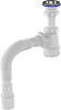 Сифон для тюльпана малый  1 1/4" х 40 с гибкой трубой 40х40/50  Aquant (S1015-35) 712173 - купить во Владивостоке, фото товара