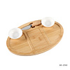 Набор для подачи сыра: бамбук доска, соусницы, нож BZ-ZS02 001466 - купить во Владивостоке, фото товара